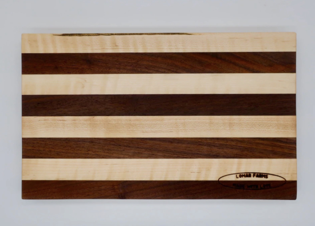 Hard Maple and Sapele cutting board